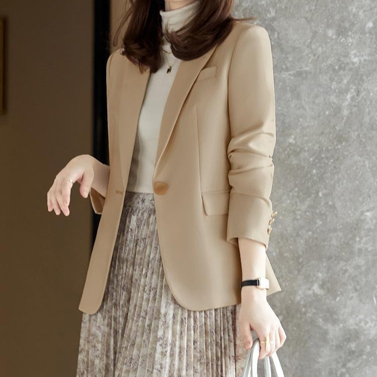 2025 Women's Autumn-Winter Suit Jacket New Fashionable Professional Casual Petite Women's Short Blazer Trendy