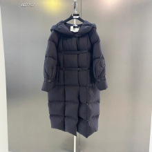 2025秋冬新款 帅气时髦 简约高级 超级保暖长款泡芙鹅绒服 批发