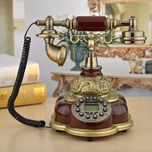 老式仿古欧式欧美经典青铜陶瓷转盘式按键式创意别墅老洋房电话机