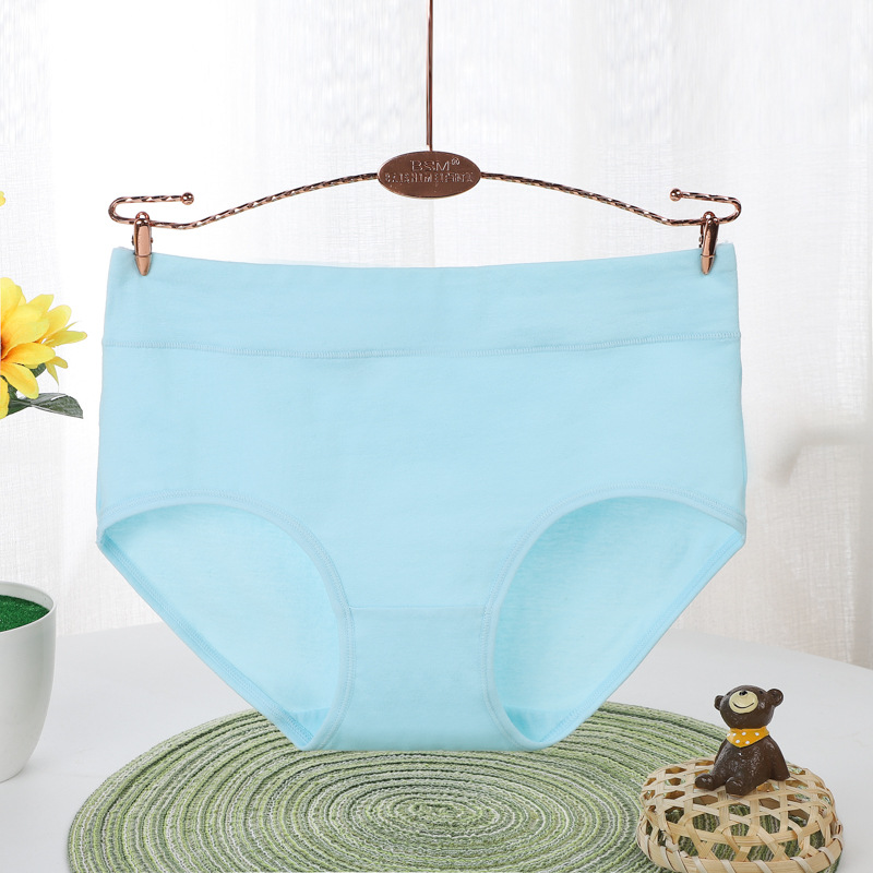 Aprobado directamente de fábrica bragas de algodón para mujer de cintura media bragas de color sólido sexy bragas de cintura y cadera de algodón entrepierna calzoncillos para mujer