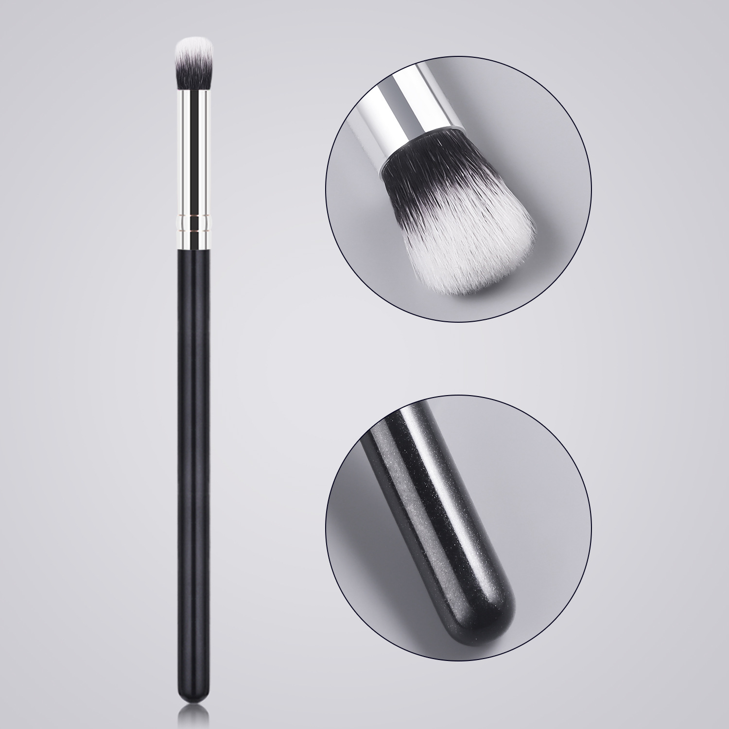 Sombra solo cepillo de maquillaje de alta calidad grande cepillo suelto cepillo de La Fundación cepillo de sombra de ojos cepillo en forma de abanico belleza