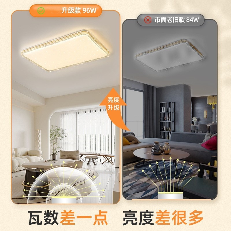 客廳燈2023年新款網紅流行簡約現代大氣led吸頂燈輕奢風主燈