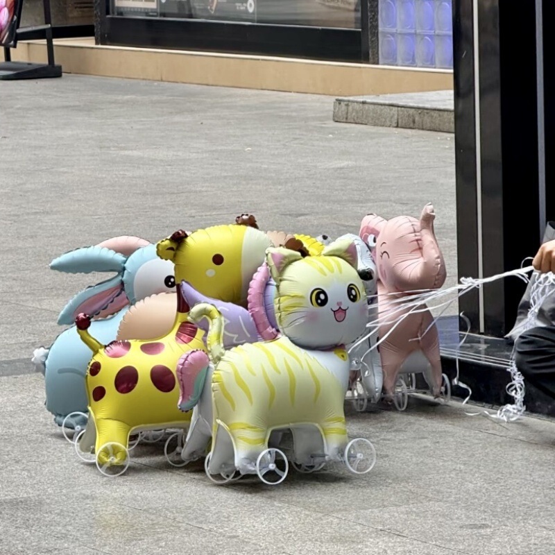 New Style Wheeled Walking Animal Balloon Cartoon Standing Children's Inflatable Small Mall Event Decoration New Style Wheeled Walking Animal Balloon Cartoon Standing Children's Inflatable Small Mall Event Decoration