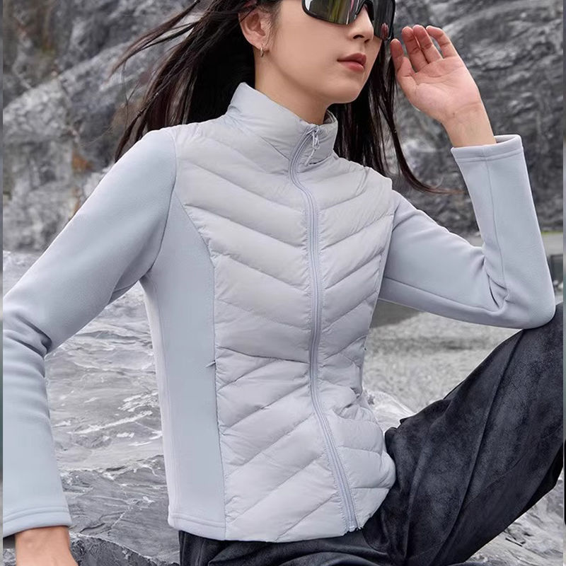 小蛮腰羽绒服女白鸭绒立领轻薄内搭秋冬保暖外套内胆收腰显瘦|undefined