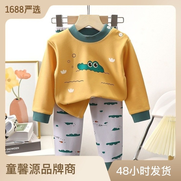 Keep warm children's cotton set for boys