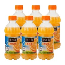 迷你饮料商用  批发美汁源果粒橙300ML*6瓶家用