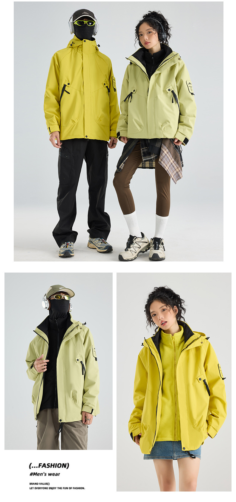 Dames 3-in-1 wandeljas waterdicht en winddicht reisjack_voghion.com