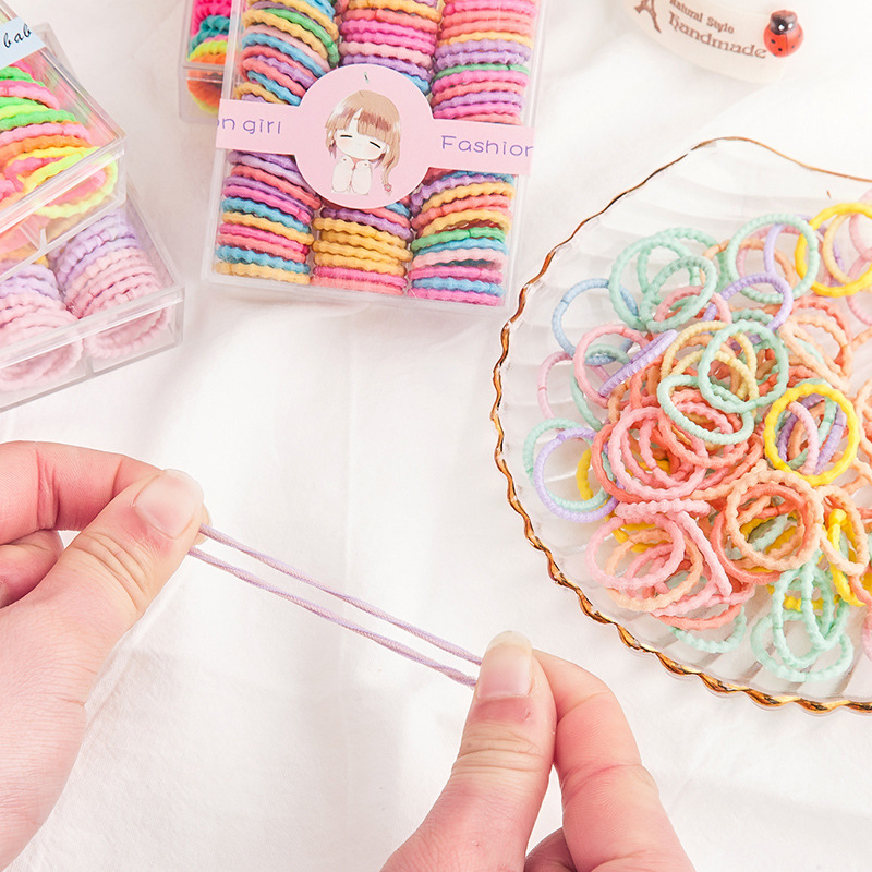 Banda de goma para niñas y niños no duele el cabello banda de goma elástica niña bebé banda de pelo lindo niña tocado