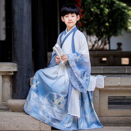 Boy hanfu childe knight-errant ancient Chinese wind tang suit children on the ancient costume outfit performance clothing