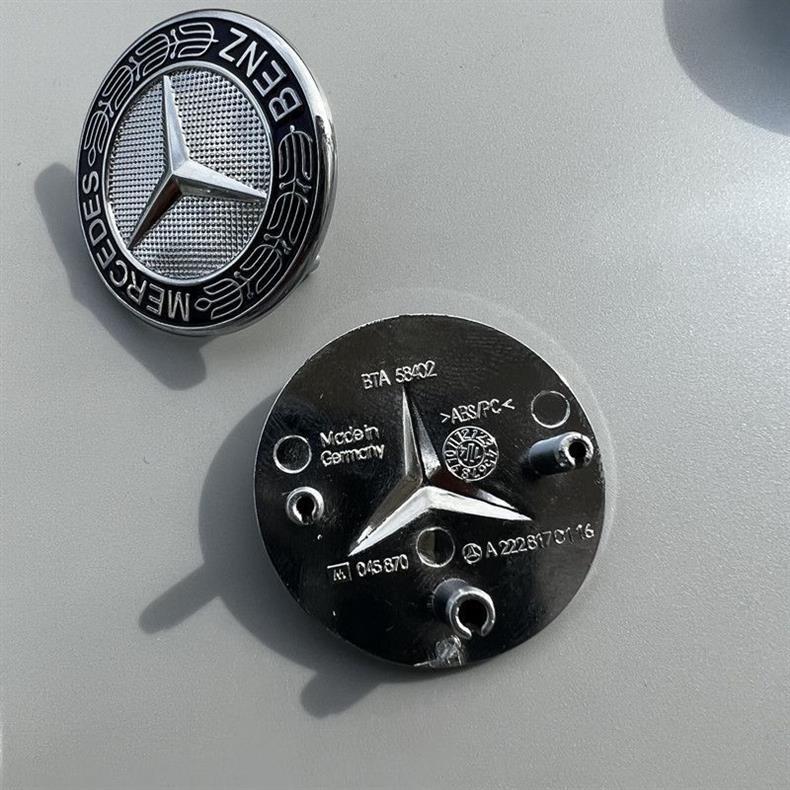 Mercedes-Benz front grille emblem for new E and S-Class models S350 S400 S600 E300L front grille logo front bumper badge