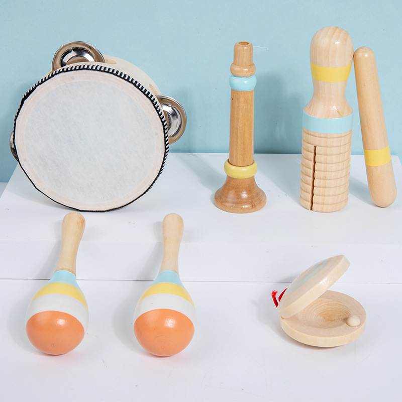 Conjunto de instrumentos musicales transfronterizos Orff, regalo de educación temprana Montessori, tocar el piano de ocho tonos, ayudas didácticas de madera, juguetes musicales de jardín de infantes