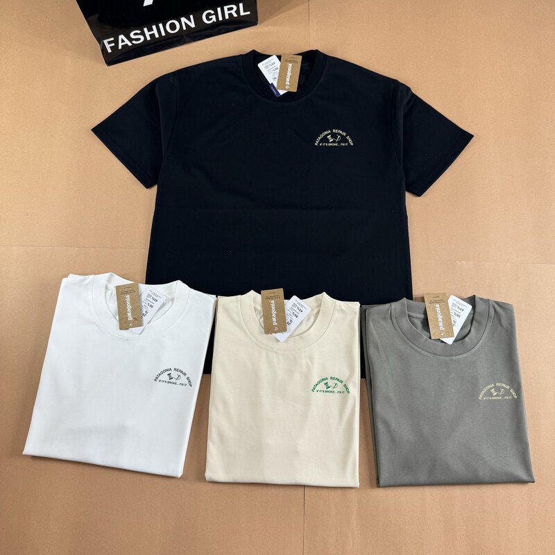 Cross-Border P@Ta Patagonia 26Th Anniversary New Model Repair Shop Sewing Machine Short Sleeve T-Shirt Couple Style Cross-Border P@Ta Patagonia 26Th Anniversary New Model Repair Shop Sewing Machine Short Sleeve T-Shirt Couple Style