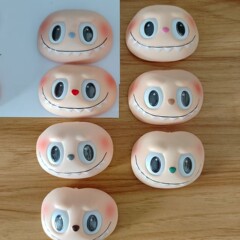 クロスボーダー Labubu 第一世代ブティックシッティングパイビニールアクセサリーマカロンぬいぐるみかわいい人形手と足のアクセサリー