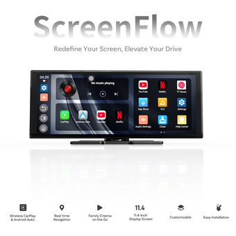 Ottocast车载导航11.4寸显示器全配件智能车载车机屏套装多模块