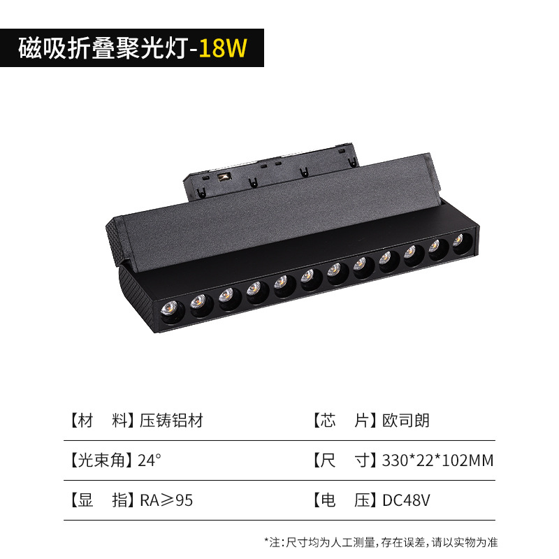 Folding spotlight-18w