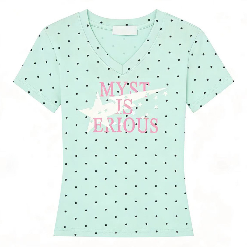 Korean-Style Dopamine Green Short-Sleeve T-Shirt for Women 2026 Super Trendy Age-Reducing Summer Slim-Fit Top Korean-Style Dopamine Green Short-Sleeve T-Shirt for Women 2026 Super Trendy Age-Reducing Summer Slim-Fit Top