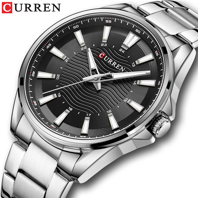 CURREN 8424 reloj de hombre correa de acero negocio Comercio exterior simple reloj de moda en stock image 5