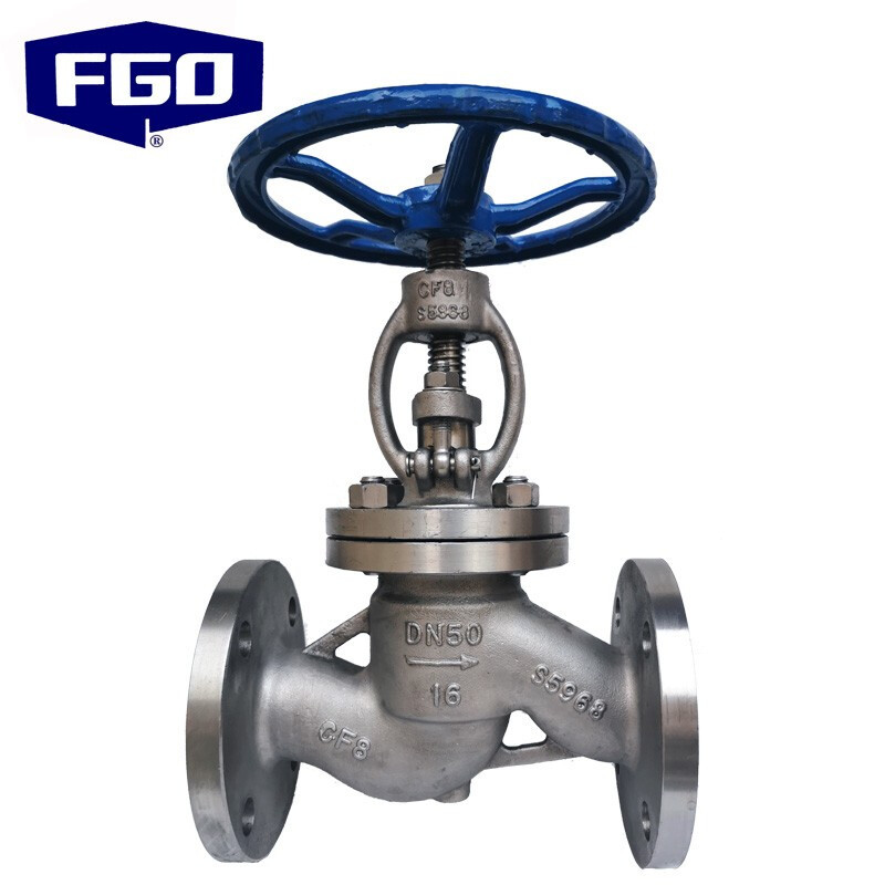 FGO 不锈钢法兰截止阀 直通型截止阀 304法兰连接 PN16 J41W-16P