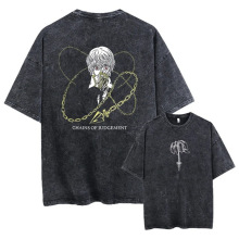 Hip Hop Retro Washed T-Shirt Setwear Anime Hunter X Hunter