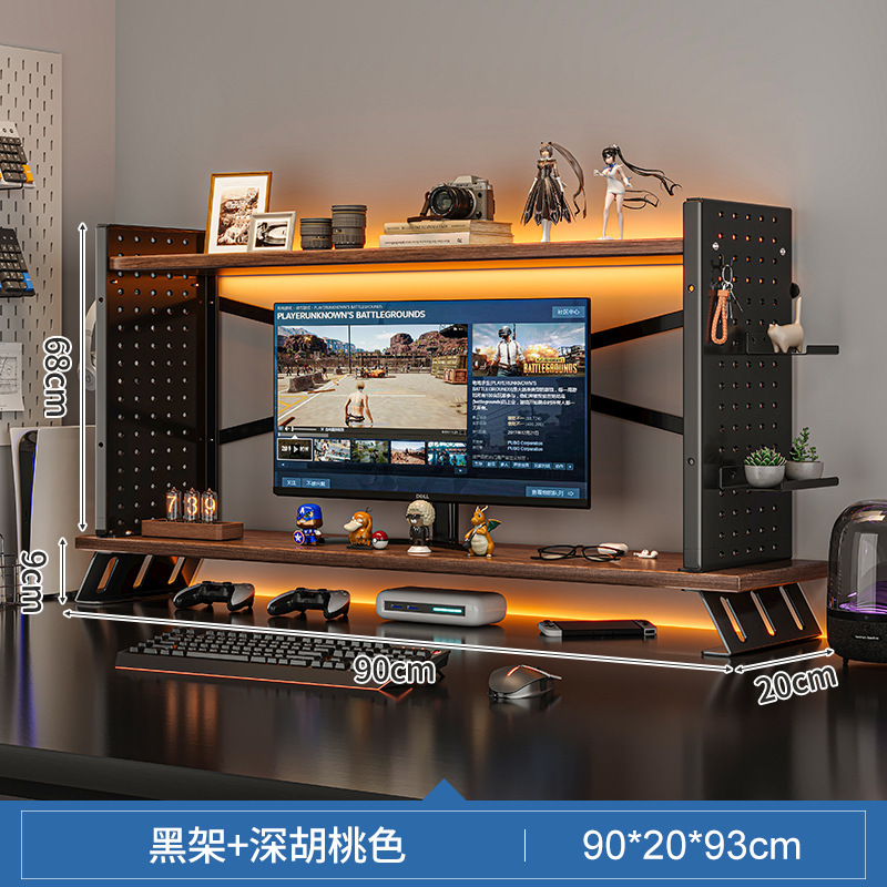 Estante de escritorio estante de almacenamiento multicapa estante de estante de escritorio estante de estante estante de escritorio estante de elevación de computadora