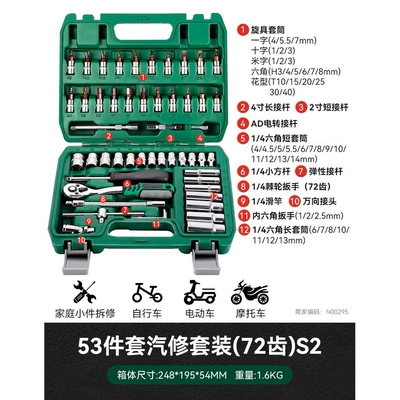 Repair kit – Car repair kit combination - 53-piece-auto-repair-set-72-teeth-s2