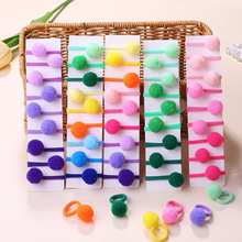 O 28087 Kids candy hair ring ��ͯ�ǹ�ɫ��Ȧ�羳����ͨ��