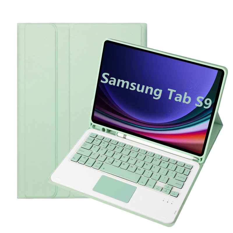 Suitable for Samsung Tabs9Fe Tablet Protective Case S9Plus Magic Keyboard S11 with Pen Slot Candy Tpu Soft Case