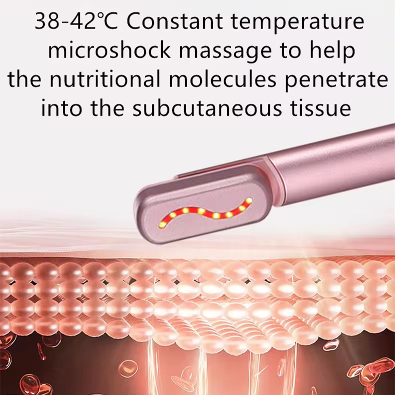 Skin Savior! New Red Light Beauty Instrument Hot Compress Massage to Fade Fine Lines, Dark Circles and Eye Bags Eye Beauty Instrument