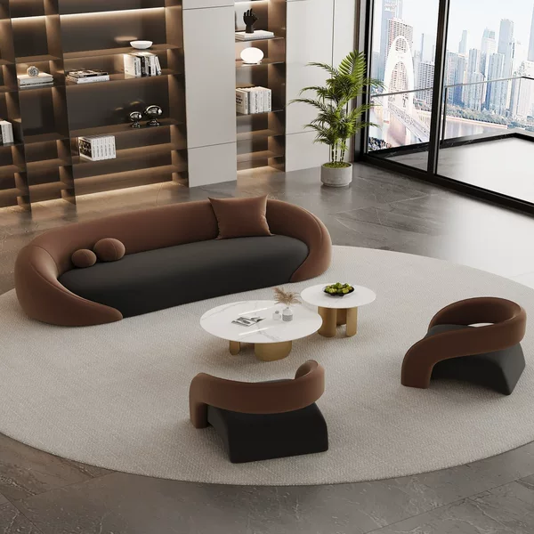 Business reception sofa, hotel sales office lobby, office, beauty salon rest area, negotiation sofa and coffee table set
