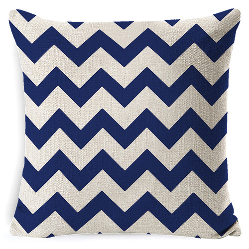 Amazon's new linen pillow geometric pillow case sofa cushion cover car bedside waist pillow office cushion