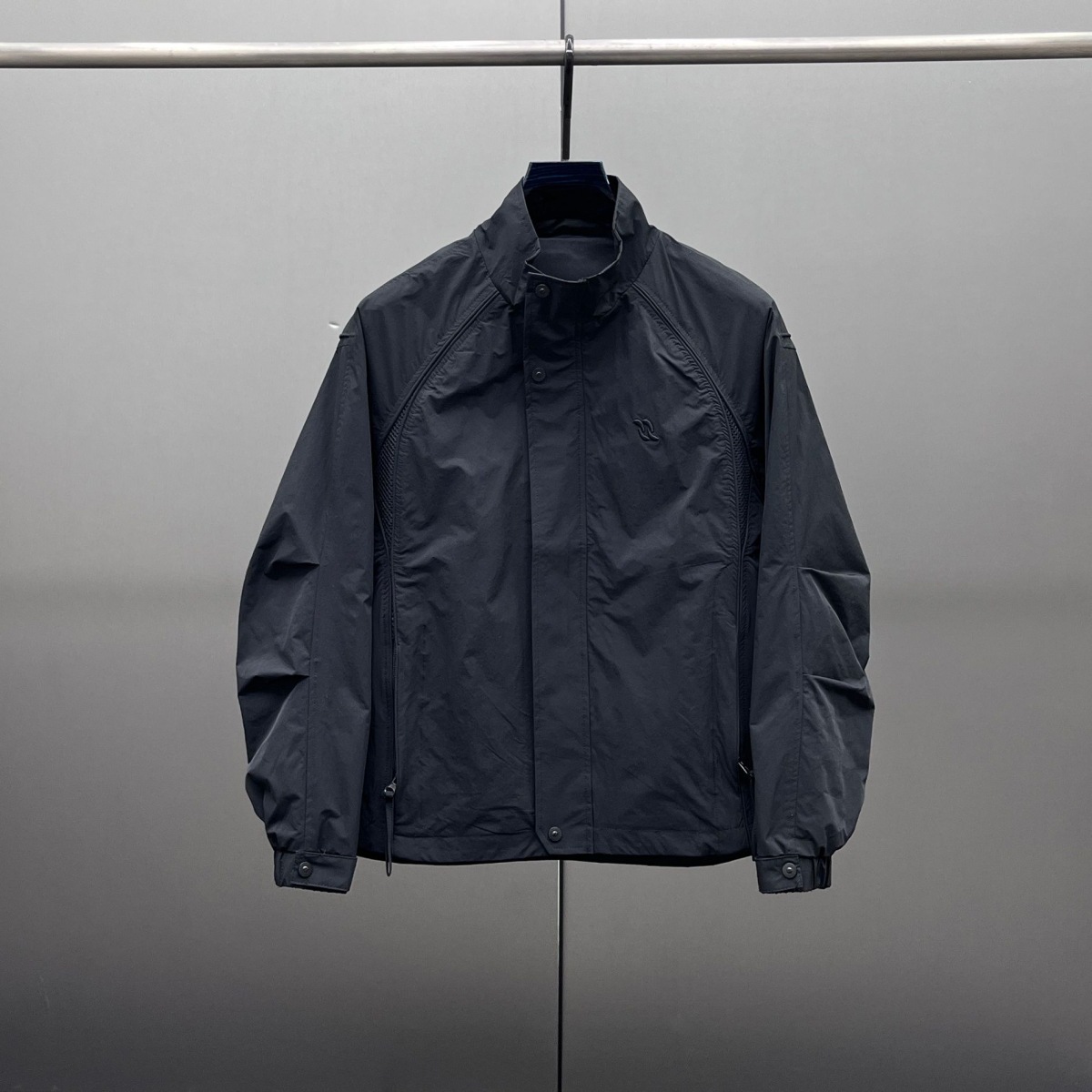 Spring, Summer and Autumn New Youth Splicing Outdoor Jackets for Men, Trendy Brand Stand-Up Collar Casual Versatile Spring Jackets for Men