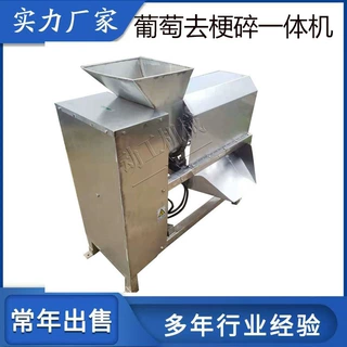 厂家定制阳光玫瑰去梗破碎一体机 商用工业葡萄脱粒机 果梗分离机