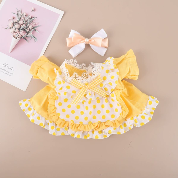 Sky blue [spring yellow polka dots]