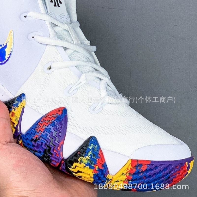Putian Shoes Kyrie 4 Generation Air-Cushioned Practical Basketball Shoes Kyrie Uncle Drew Basketball Shoes Unisex Breathable and Wear-Resistant