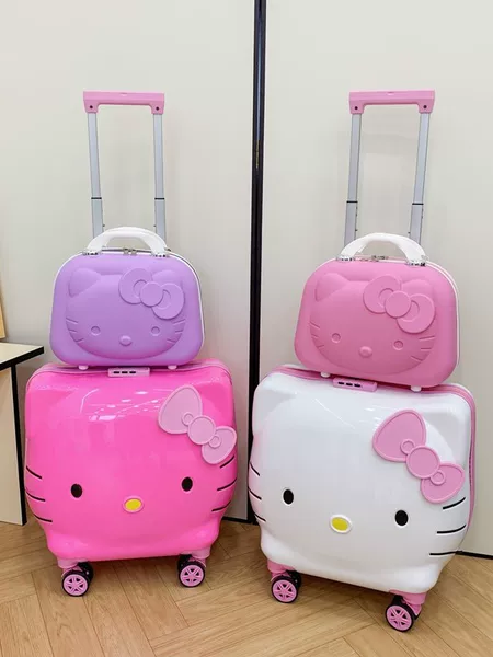 Cross-Border Children's Luggage, Fashionable Cartoon Cute Trolley Suitcase with Universal Wheels, Combination Lock, Large Capacity, Versatile Travel Suitcase