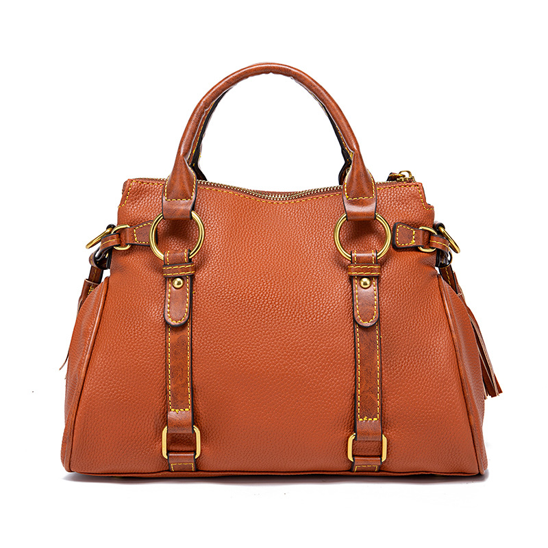 Nieuwe handtas voor dames met korrelig kiezelpatroon en contrast_voghion.com