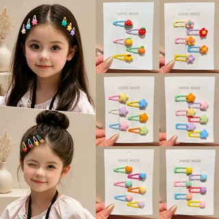 儿童彩色发夹女前额刘海碎发子高级感宝宝边夹侧边不伤发头饰发卡