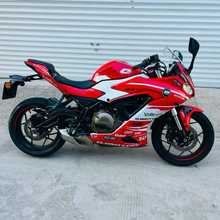 22年扣鸡摩托赛350燃油摩托车电喷水冷双缸全液晶仪表智能投屏