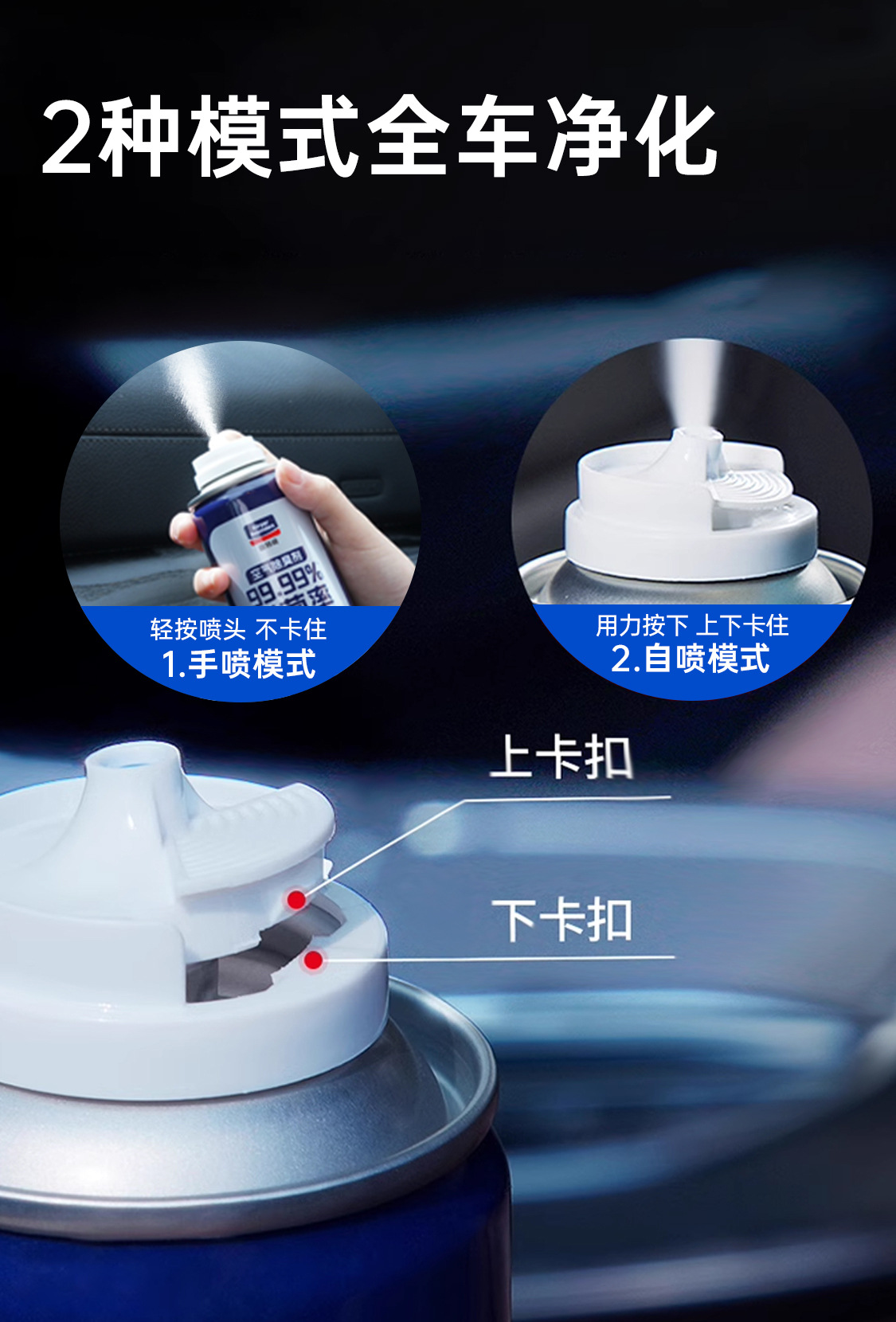 Suitable for Goodway Car Odor Removal, Car Deodorization, Car Air Conditioner, Powerful Sterilization Spray to Remove Car Air