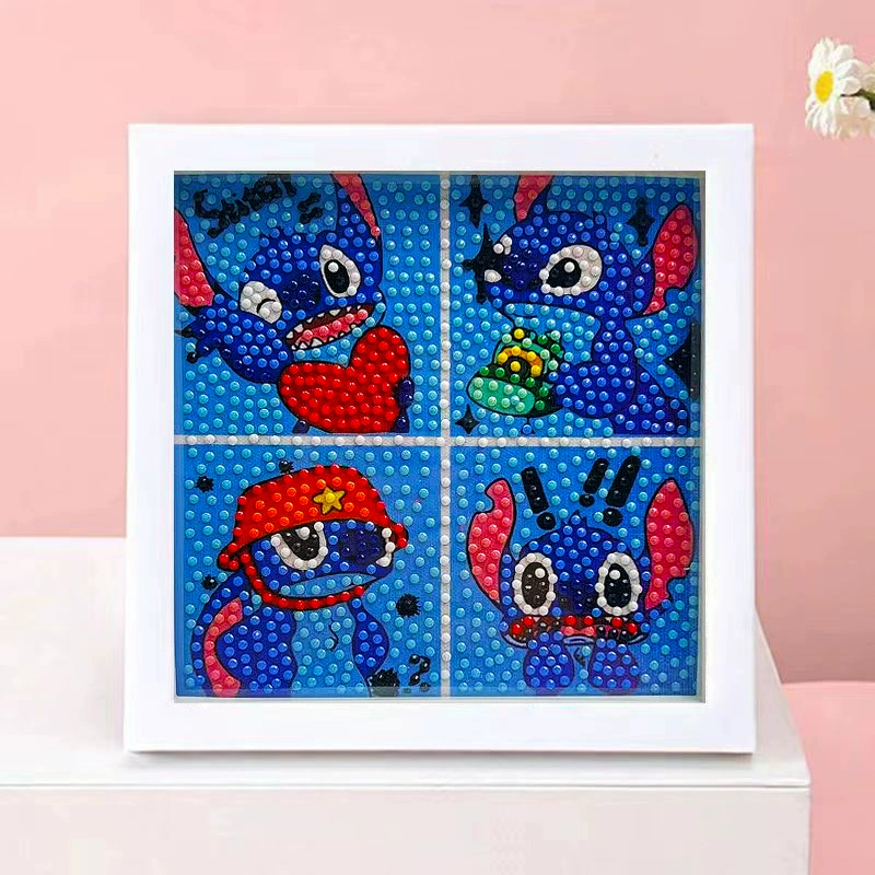 DIY-набор для алмазной мозаики 17×17 см, пластиковая рама, дизайн щенок, полный набор инструментов для кладки