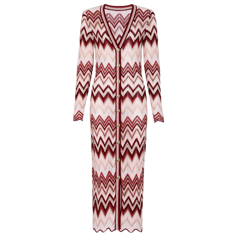 In-Stock High-Quality New Spring and Autumn Women's Long-Sleeve Cardigan Jacket + Sleeveless Dress Set 25278