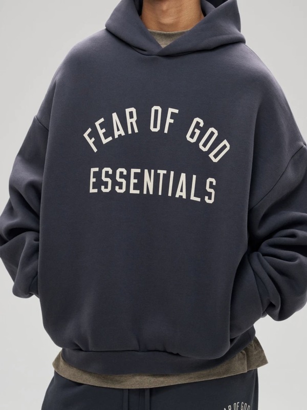 FOG FEAR OF GOD トレンディなベルベットのダブルレタープリントラウンドネックスウェットシャツカジュアルメンズとレディーススウェットシャツ|undefined