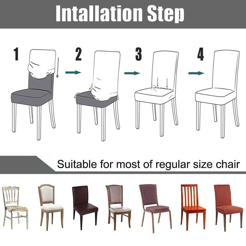 cubierta de silla de terciopelo elástica de plata gruesa cubierta de silla de comedor de hotel cubierta de polvo cubierta de silla de alto nivel sentido transfronterizo