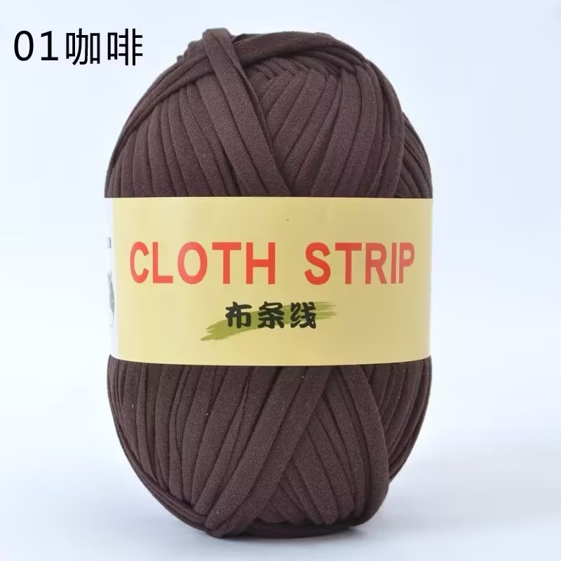 Gran gancho de línea de tela muñeca zapatillas de almacenamiento cesto cojín manta ganchillo DIY material casero tela gruesa trenzado