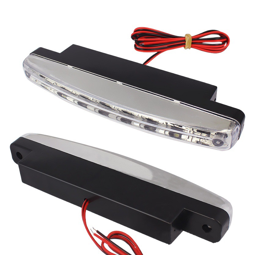 FUENTE Fábrica coche LED Luz de circulación diurna luz decorativa universal 8LED luz neta media luz diurna pequeña 8 luces image 1