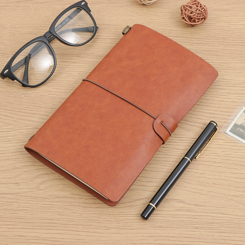 Cuaderno TN transfronterizo A6 vintage de viaje, diario de bolsillo, superventas de Amazon con correa, fabricante de cuadernos personalizables image 10