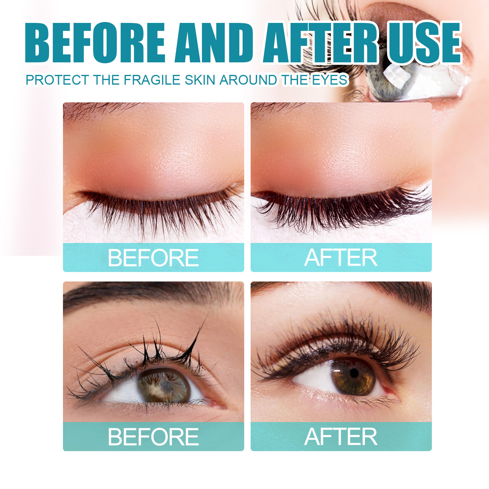 EELHOE-varttaminen hellävarainen, vähäherkkä, nopeasti kuivuva, vedenpitävä, ei jälkiä ja kaunis meikkisilmä_voghion.com