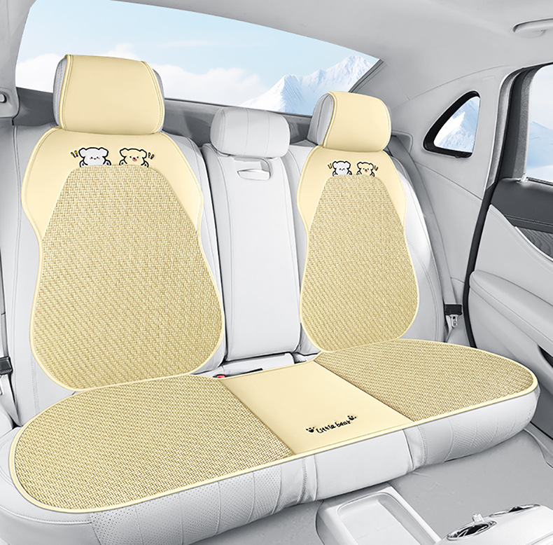 Factory Direct Sales Summer Universal Comfortable Breathable Simple and Stylish Seven-Piece Set Multi-Piece Set Car Seat Covers