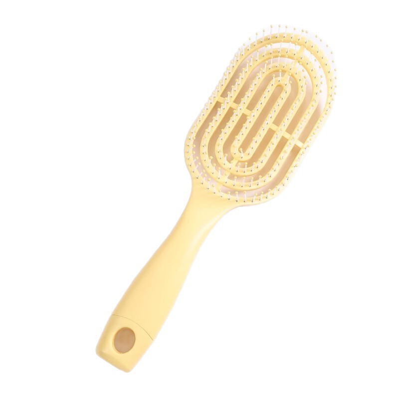 女性用ふわふわリブコーム、ロングヘア専用エアクッションコーム、経絡マッサージ、カーリーヘア、家庭用ポータブル高頭蓋骨アーティファクト|undefined