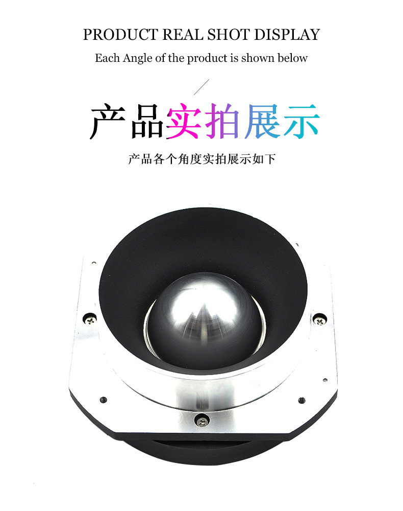 Pervo cross-border car aluminum square bullet horn car audio coaxial audio hands-free universal speaker